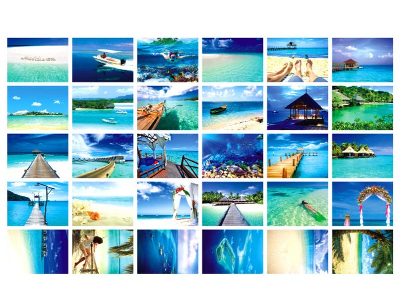 HOSTEESSCHOICE Travel postcards,Set of 30 Post cards variety pack depicting from Around the World Famous Travel Sites,Assorted Postcards Bulk, 4 x 6 -Maldives - Image 1